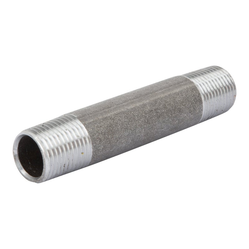 PIPE DECOR PIPE DÃ‰COR 1/2â€ x 4â€ Malleable Cast Iron Pipe Nipple, Pre Cut Connectors, Industrial Steel Grey Fits Standard Half Inch Black Threaded Pipes Nipples and Fittings, Build Vintage DIY Furniture, 10 Pack - Image 3